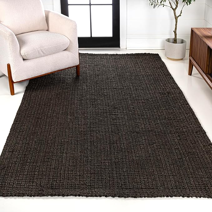 JONATHAN Y Pata Hand Woven Chunky Jute Brown Indoor Area Rug, 3x5, Bohemian, Rustic, Cottage, Easy-Cleaning for Living Room, Bedroom, Kitchen, Non-Shedding (NRF102G-3)