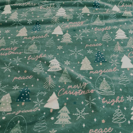 Vianney - Lightweight Blanket - Christmas Tree/Throw Blanket - Beauty Soft 100% Polyester - Machine Washable, Ultra-Soft Texture