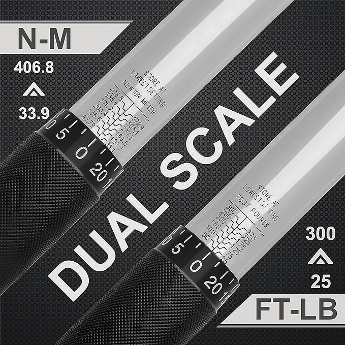 EPAuto 3/4-Inch Torque Wrench, 25~300 ft./lb., 33.9~406.8 N/m