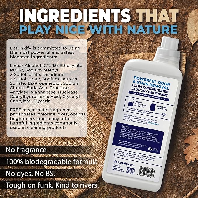 Laundry Detergent, 124 Load. Unscented Liquid Laundry Detergent Washing Soap for Sensitive Skin. ProvenSafe™ Fabric Stripper Cleaning Supply w/Odor & Stain Remover for Activewear & All Fabrics