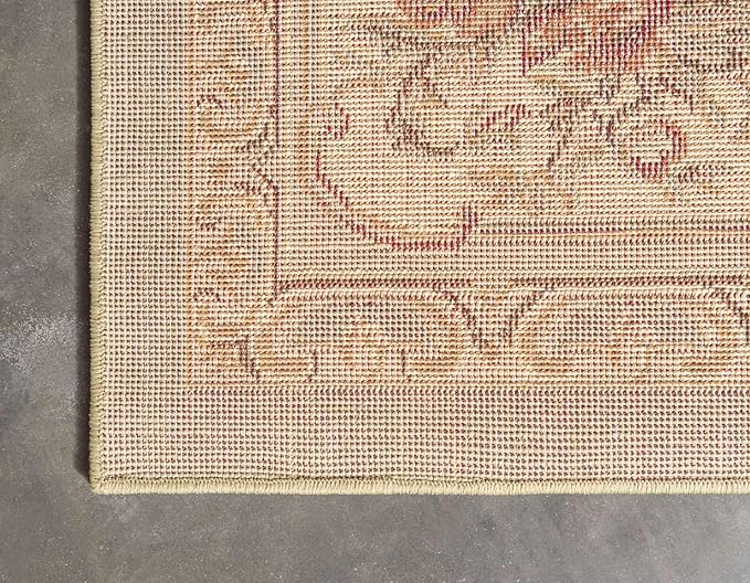 Unique Loom Versailles Collection Traditional Classic Floral Motif Area Rug (9' 0 x 12' 0 Rectangular, Green/ Ivory)