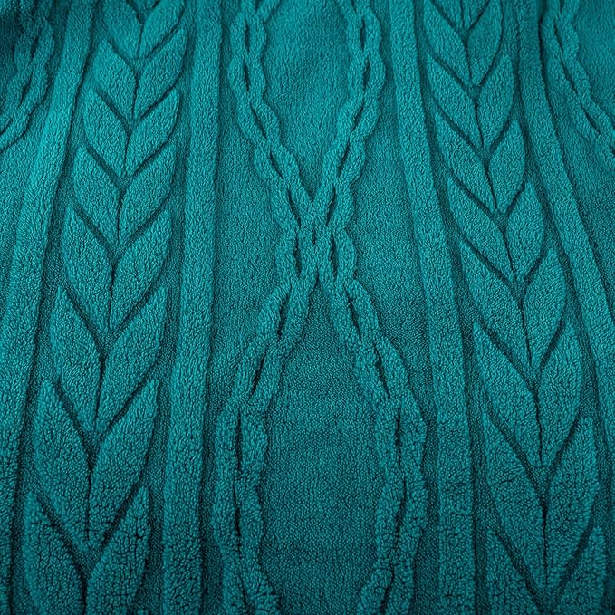 YUSOKI Sherpa Queen Size Blanket(Without Pillows)-3D Stylish Design Super Soft Blankets for Teen Girls Women Couch Bed Sofa Chair Men Boys Gift(Teal,90"x90")