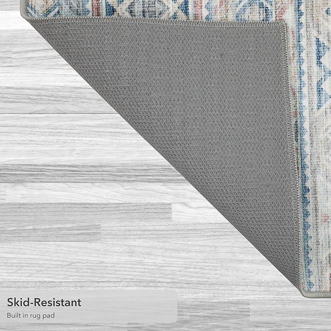 Wyatt & Ash Pink Bruno Imagine Printed Chenille 8'x11' Non Skid & Machine Washable Area Rug