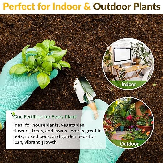 Old Potters Organic Earthworm Casting All-Natural Fertilizer for Indoor and Outdoor Planting, Enhances Root and Overall Health, Revitalizes Soil with Health Microbes, 25 lbs