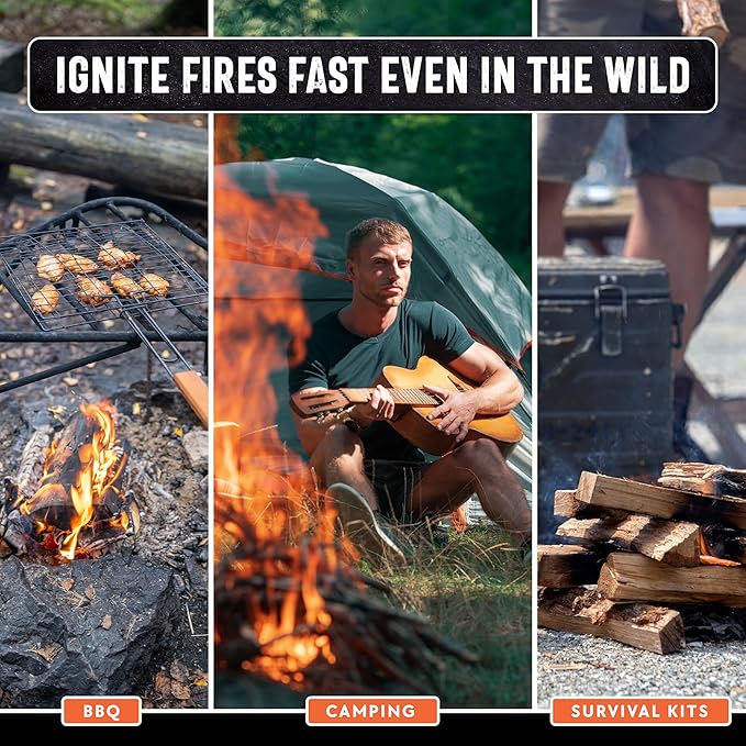 2lb Fatwood Fire Starter Sticks | 100% Natural Fire Starters for Campfires, Firepit, Wood Stoves, Fireplaces, BBQ | Start a Fire w/Just 2 Sticks | Camping Essentials by Billy Buckskin (2lb Bag)