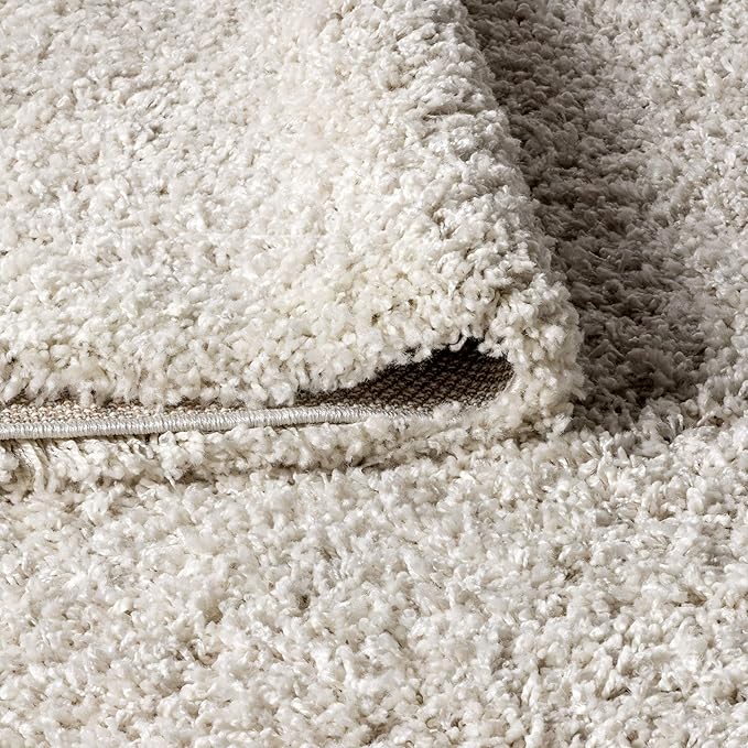 JONATHAN Y Mercer Shag Plush Cream Indoor Area Rug, 3x5, Contemporary, Modern, Easy-Cleaning for Living Room, Bedroom, Kitchen, Pet Friendly, Non-Shedding (MCR106D-3)
