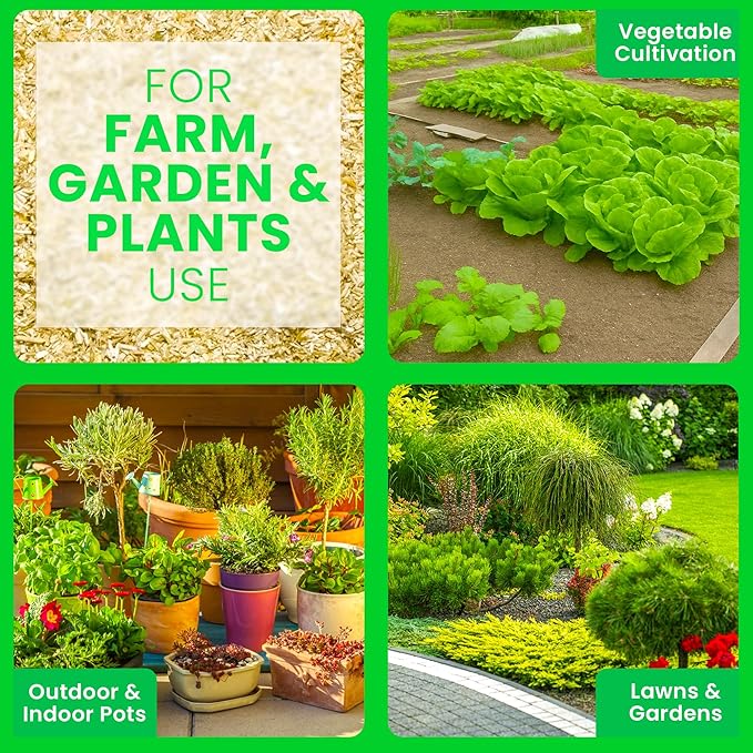 Hemp Soil Amendment - 10 lbs USA Grown All-Natural Fine Hemp HURD Power for Vibrant Gardens, Vegetables, Trees, Moisture Retention, Seed Starting, pH Neutral - Bean Products