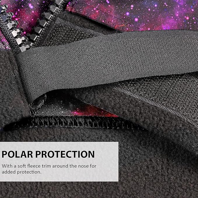 Harrison Howard Soft Horse Hood All-Covered Comfortable Sleezy for Horses with Zipper Vast Cosmos