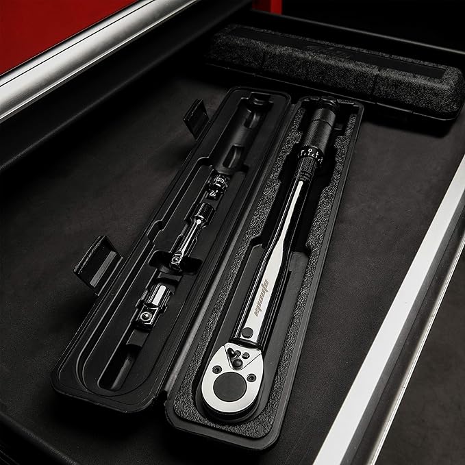 EPAuto 3/8-Inch Drive Click Torque Wrench 10-80 ft-lb. / 13.6-108.5 Nm 1.5" Wx1 Dx14.5 H