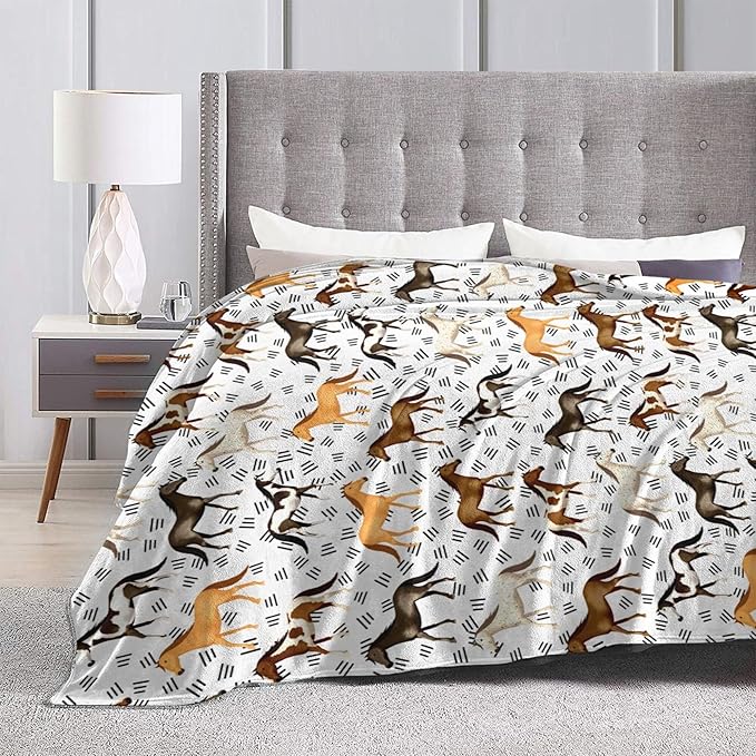 Horse Blanket Horse Gifts for Girls Boys Soft Throw Blanket Fleece Comfy Plush Flannel Travel for Outdoor Couch Sofa Birthday for Women Men Kids