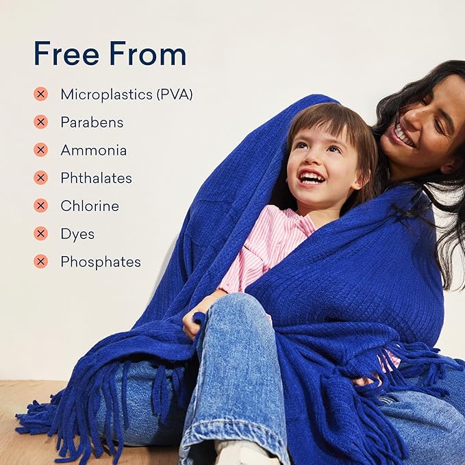 BLUELAND Laundry Detergent Tablets, 36 Count, Spring Bloom Scent, Plastic-Free Eco-Friendly Pods, Sheets, Liquid Alternative - Safe for Sensitive Skin, Gentle