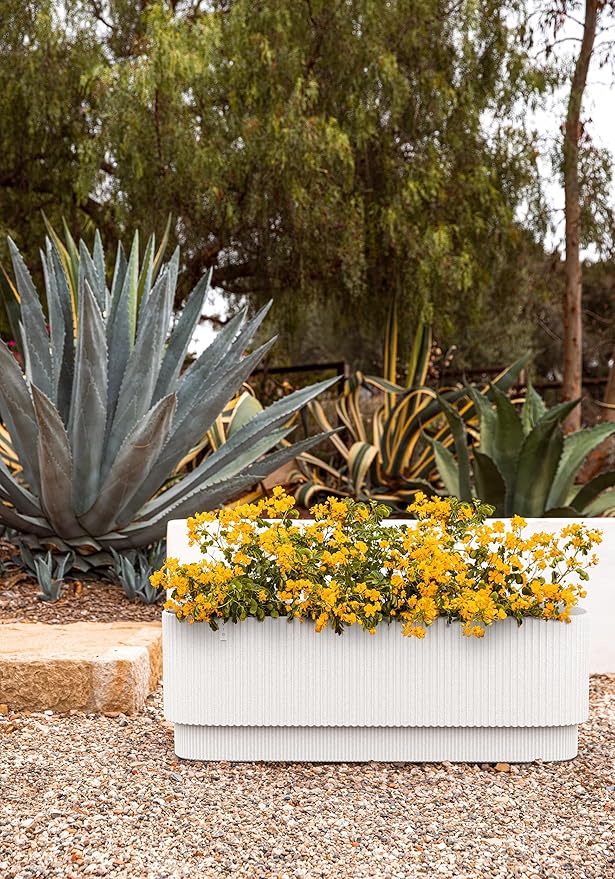 Veradek Demi Series Raised Garden Bed - Self-Watering Planter for Backyard & Garden | All-Weather Use