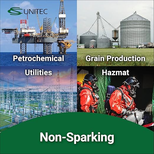 CS Unitec | Non-Sparking & Non-Magnetic Adjustable Wrench | 18in Aluminum Bronze Tool, TUV Certified & Beryllium Free