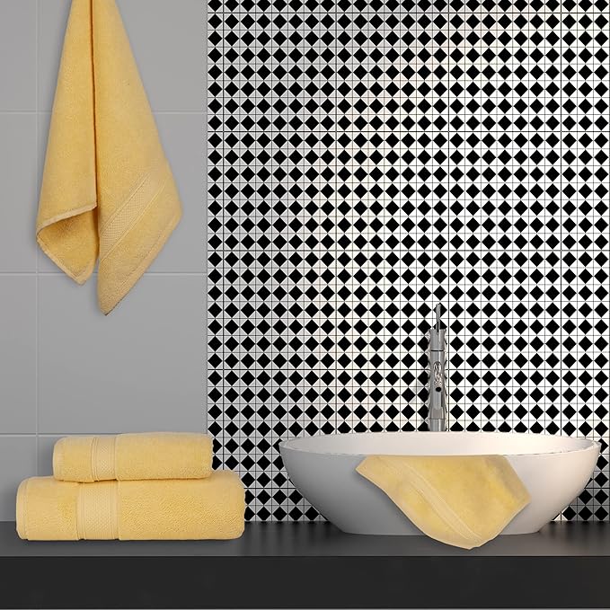 NOVA Luxury Linen - Hotel Quality Turkish Towel Set for Bathroom (6 Pcs Towel Set, Sunlight Yellow)