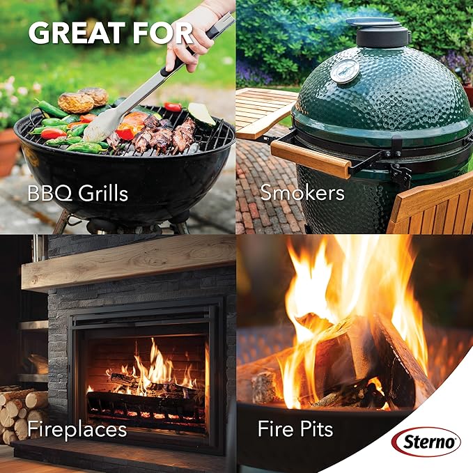 Sterno Instant Fire Starter Squares, 144 Count — Made with Natural Wood, Odorless, Lights Instantly Even When Wet, Indoor/Outdoor