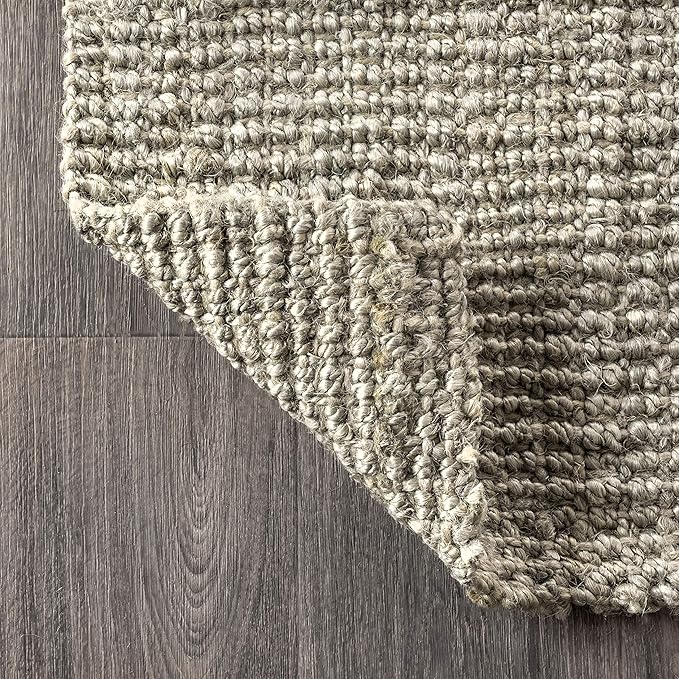 JONATHAN Y Pata Hand Woven Chunky Jute Gray Indoor Area Rug, 10x14, Bohemian, Rustic, Cottage, Easy-Cleaning for Living Room, Bedroom, Kitchen, Non-Shedding (NRF102C-14)