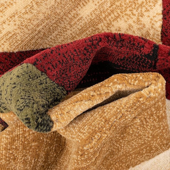 Well Woven Dulcet Bingo Red Modern Geometric 2'7" x 9'10" Runner Rug