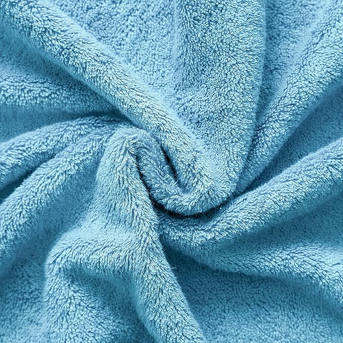 Cotton Paradise 100% Cotton 40x80 Oversized Bath Sheet, Extra Large Turkish Bath Towels for Bathroom, Sky Blue Bathsheet
