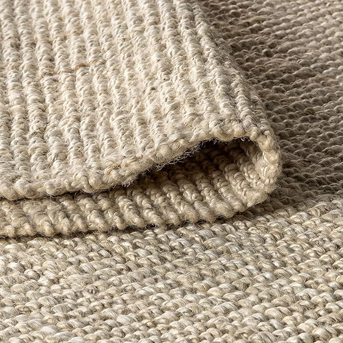 JONATHAN Y Pata Hand Woven Chunky Jute Light Ivory Runner Rug, 2x14, Bohemian, Rustic, Cottage, Easy-Cleaning for Living Room, Bedroom, Kitchen, Non-Shedding (NRF102B-214)