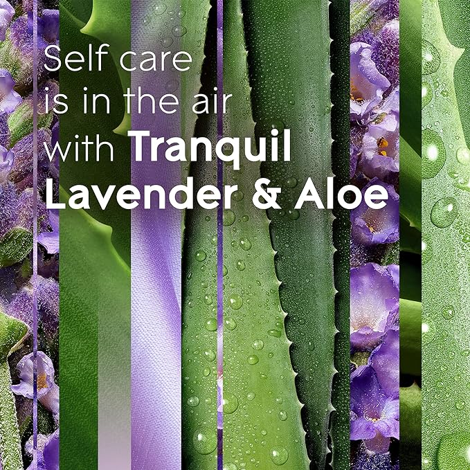 Glade PlugIns Refills Air Freshener, Tranquil Lavender & Aloe, Scented and Essential Oils for Home and Bathroom, 0.67 Fl Oz, 10 Count