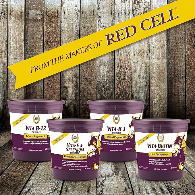 Farnam Horse Health Vita Biotin Crumbles horse hoof Supplement, Helps maintain healthy, sound hooves and strong hoof walls, 20 lbs., 320 day supply