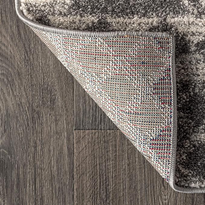 JONATHAN Y Amir Moroccan Beni Souk Gray/Cream Indoor Area Rug, 12x15, Bohemian, Scandinavian, Easy-Cleaning for Living Room, Bedroom, Kitchen, Pet Friendly, Non-Shedding (MOH200C-15)